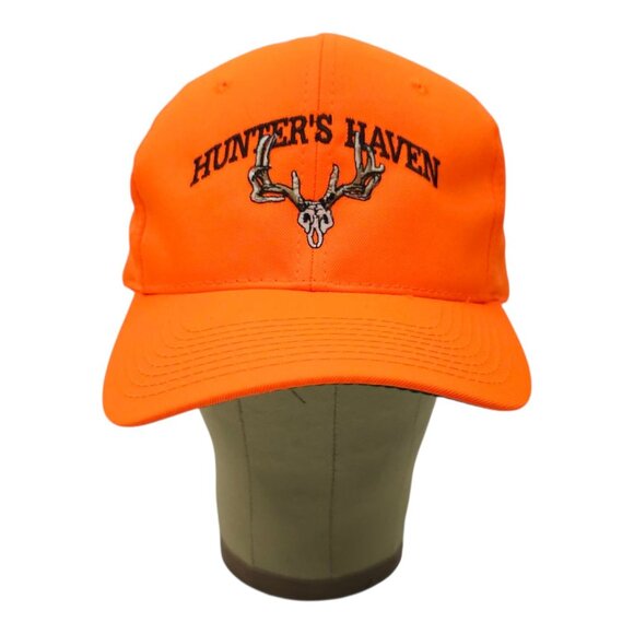Hunters Haven Blaze Orange Snapback Cap Trucker Baseball Hunting Embroidered Hat - Picture 14 of 14